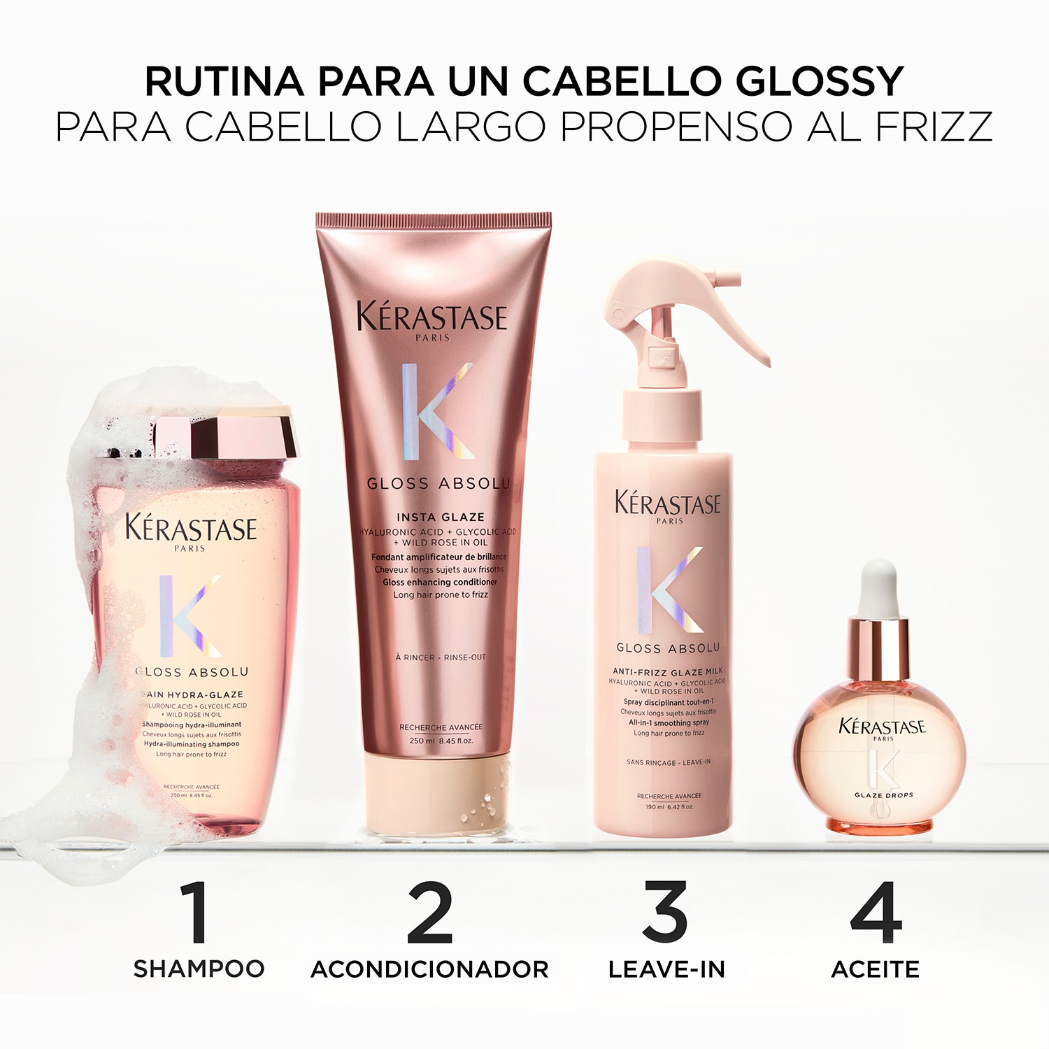 KÉRASTASE GLOSS ABSOLU INSTA GLAZE ACONDICIONADOR PARA CABELLO PROPENSO AL FRIZZ (ACONDICIONADOR PARA CABELLO CON FRIZZ)